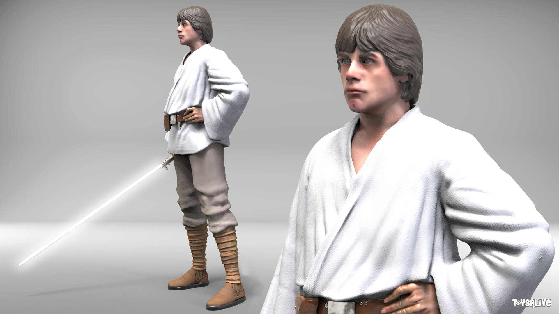 ArtStation - Luke Skywalker modeling`s exercise