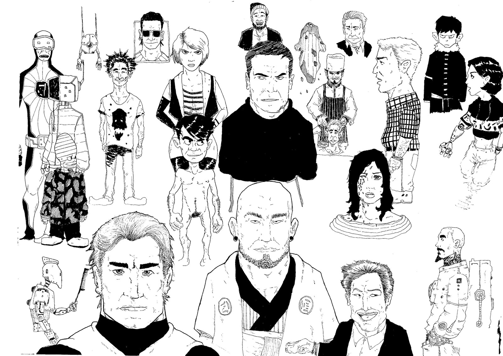 Full day of character sketching!:)