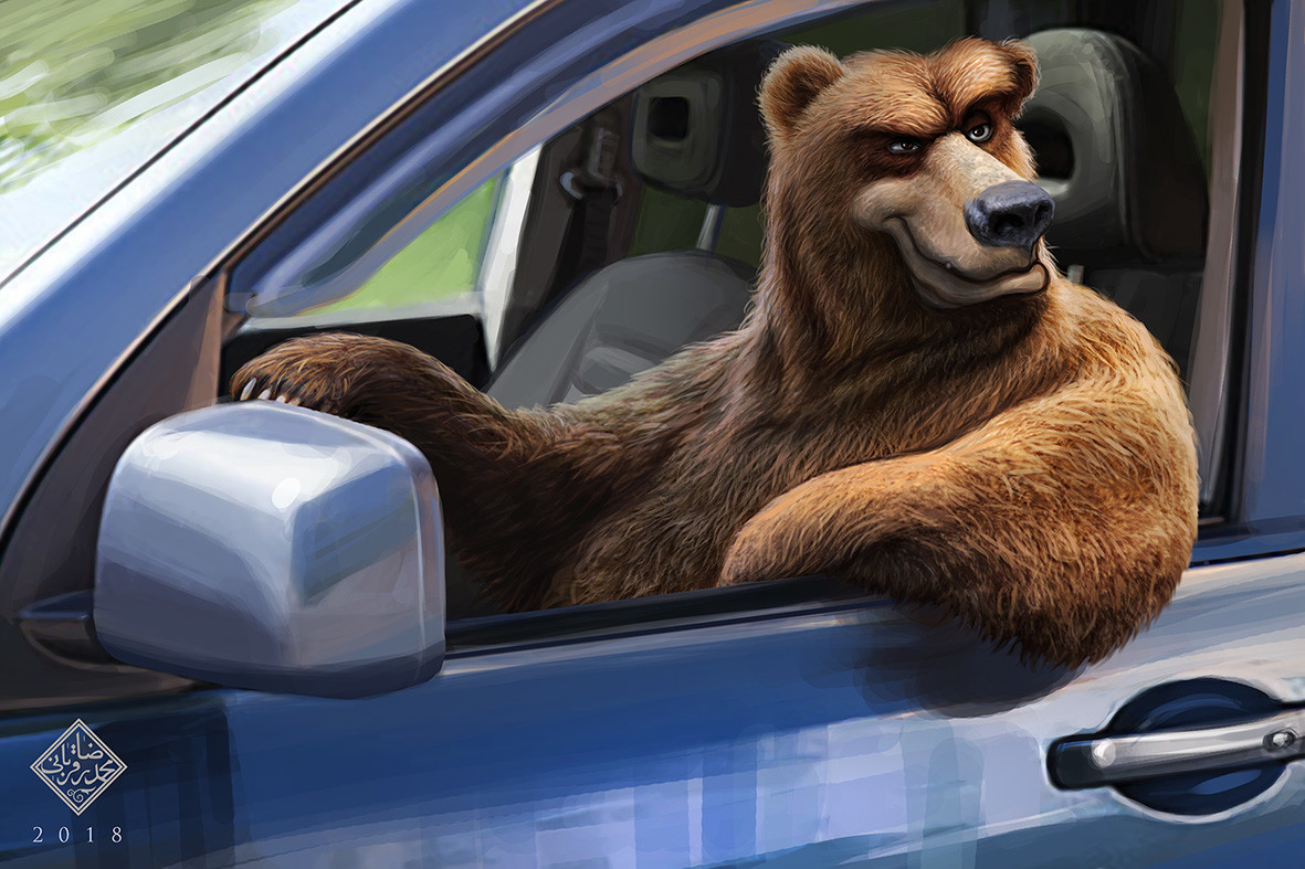 ArtStation driver bear
