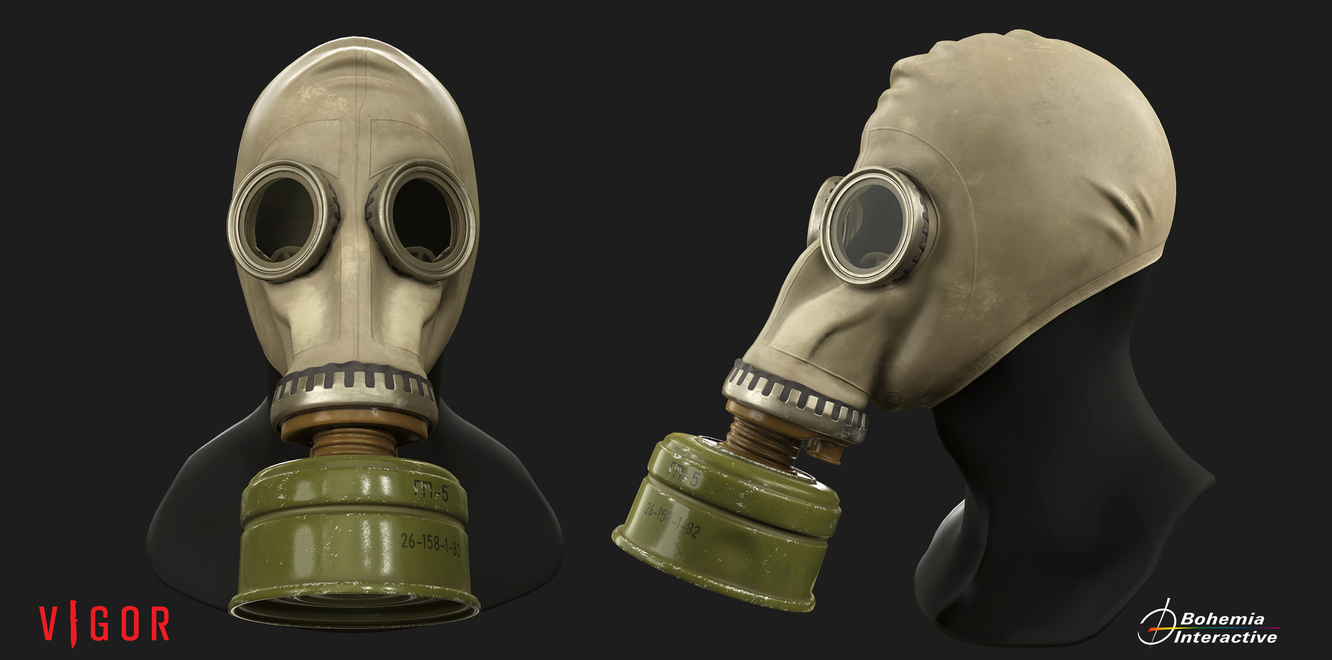 Artstation Vigor Gas Mask Cinematic Asset Pablo Poliakov