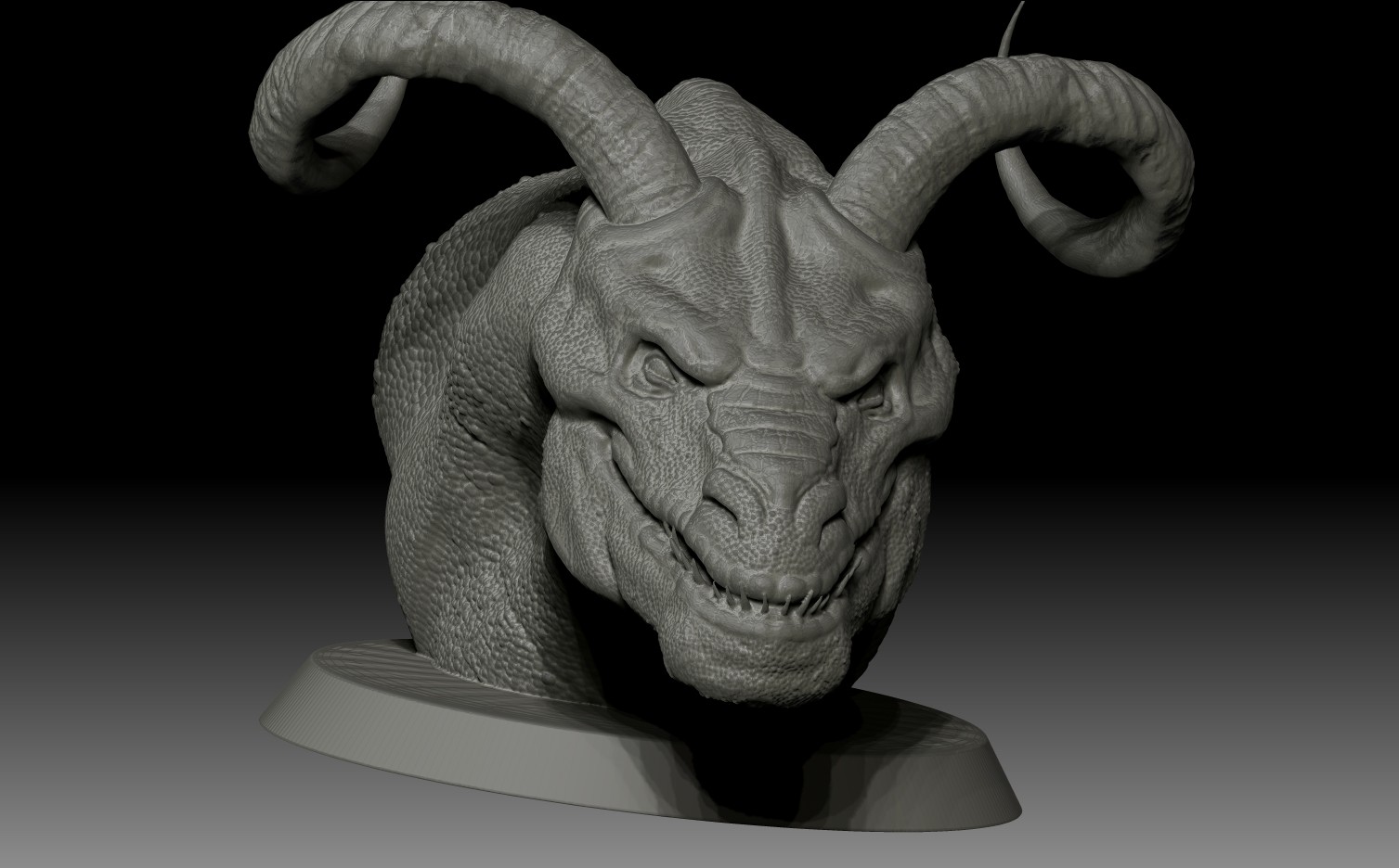 Cody Goodman Evil Dragon Bust