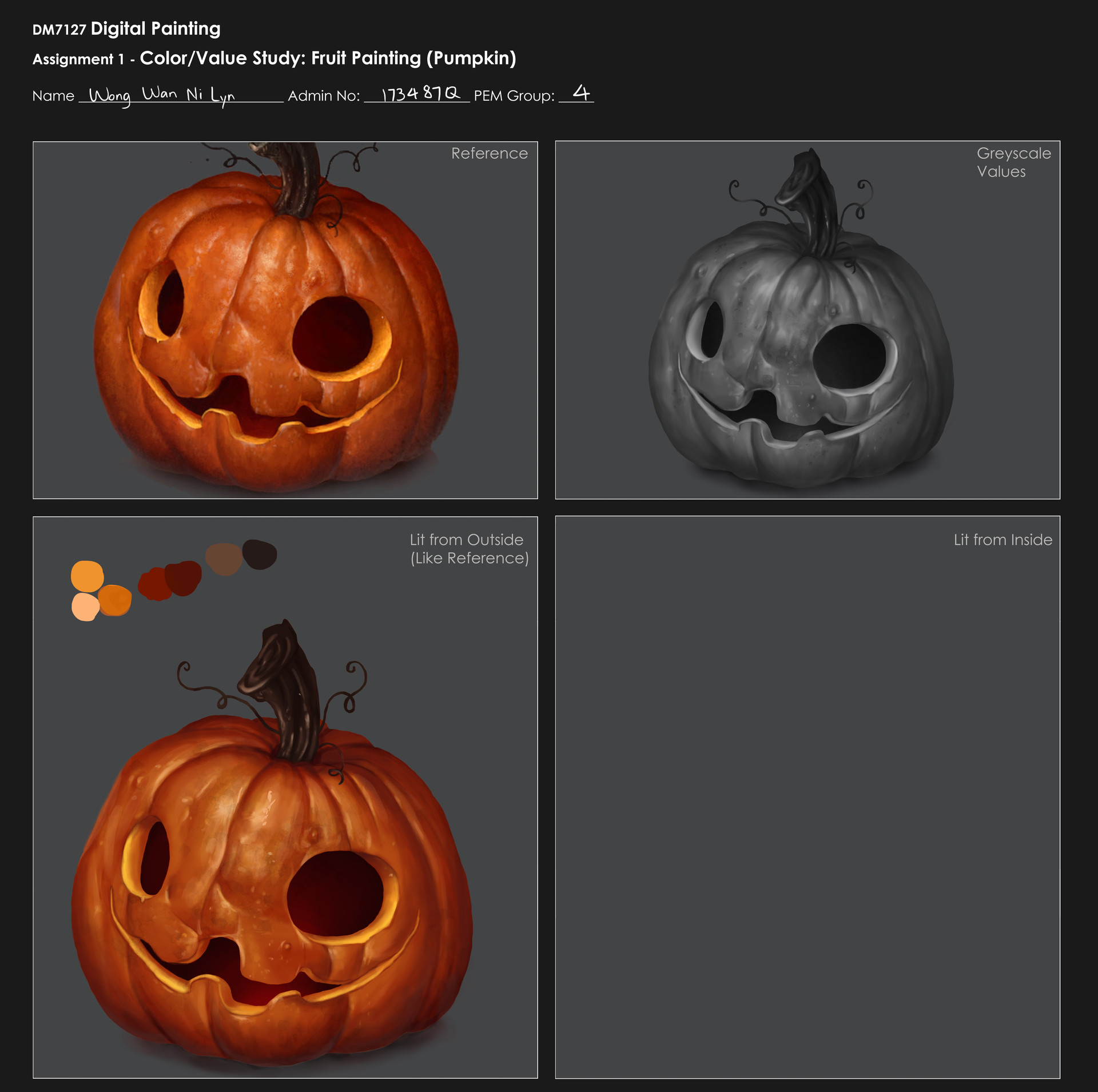 Artstation Halloween Pumpkin Lyn Wong