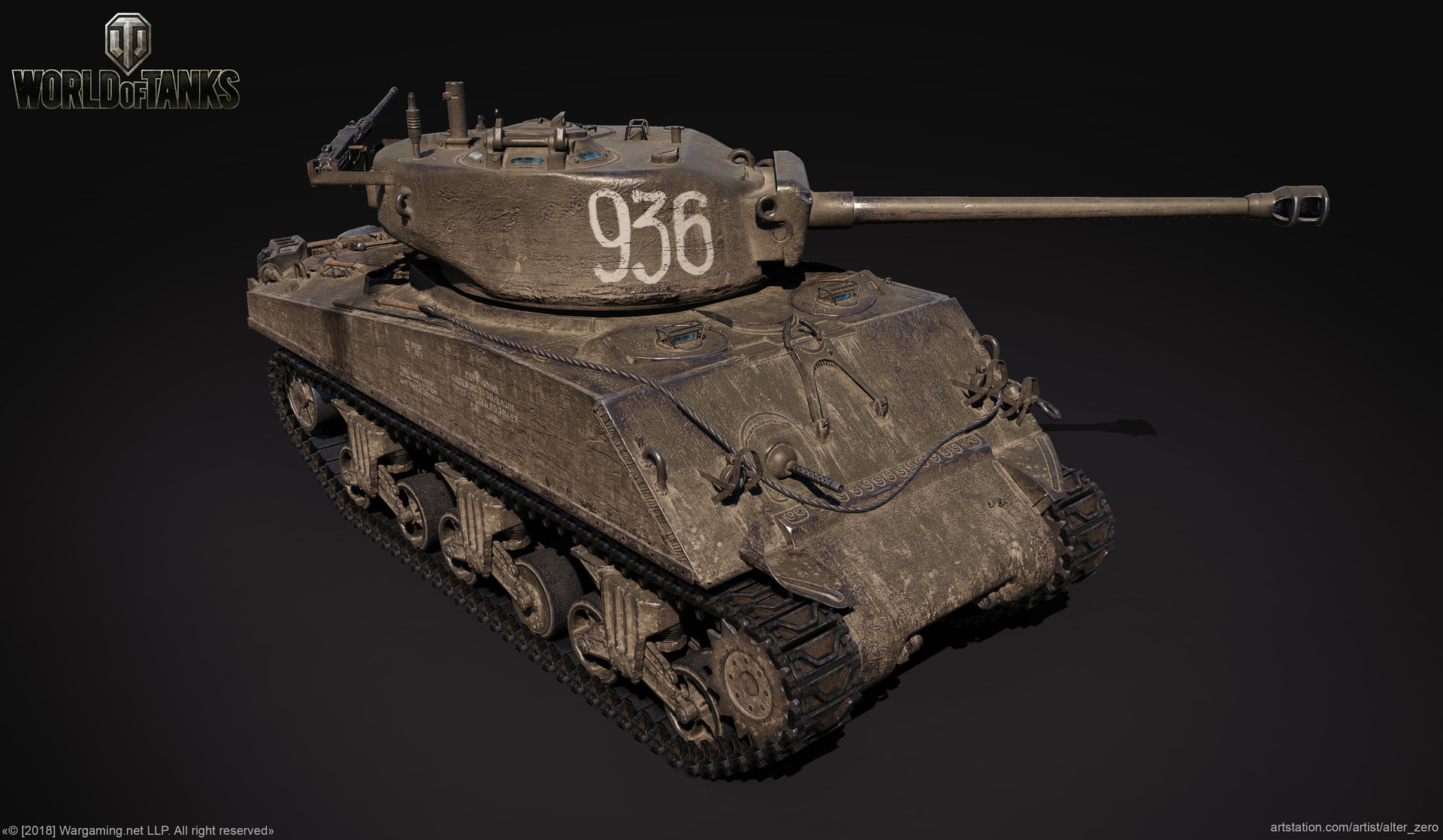 Artstation Loza S M4 A2 Sherman Vladimir Yaschenko