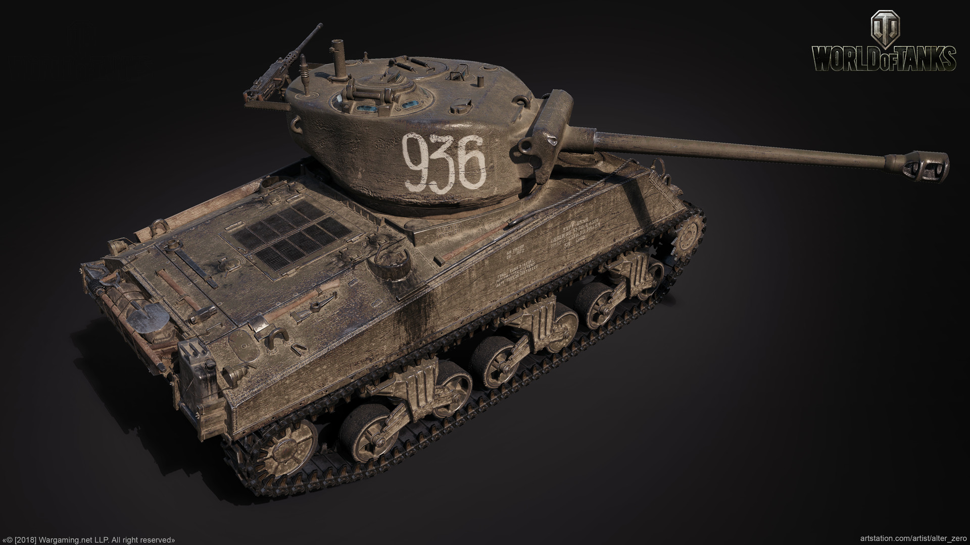 Artstation Loza S M4 A2 Sherman Vladimir Yaschenko