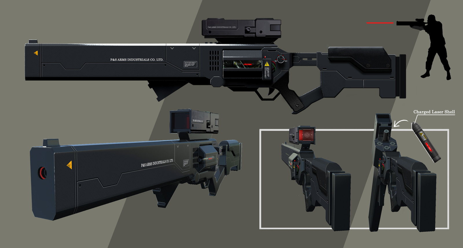 Brandon Kim - Heavy Laser Rifle Concept