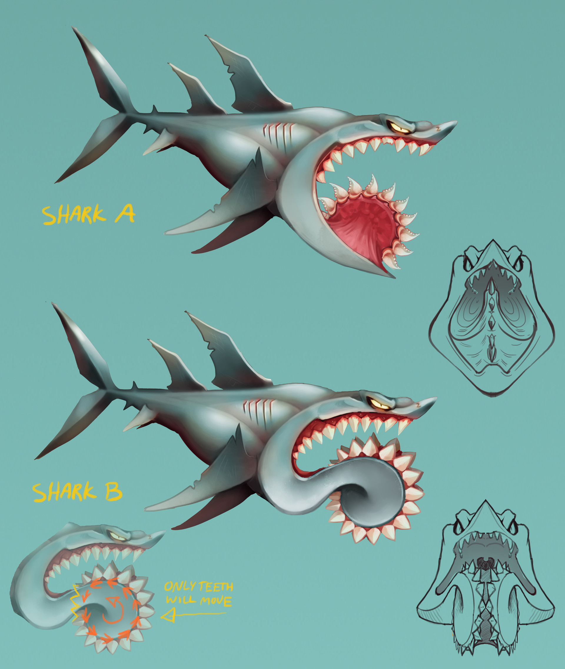 artstation hungry shark world