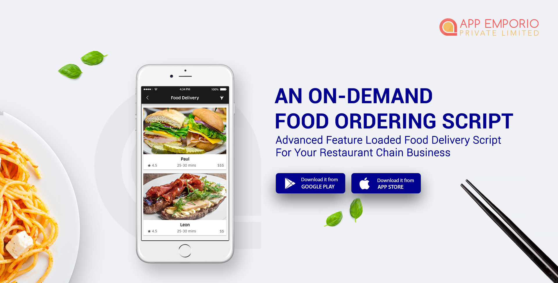 Smith Johnson Online Food Ordering Script For Your Business - White label food delivery app