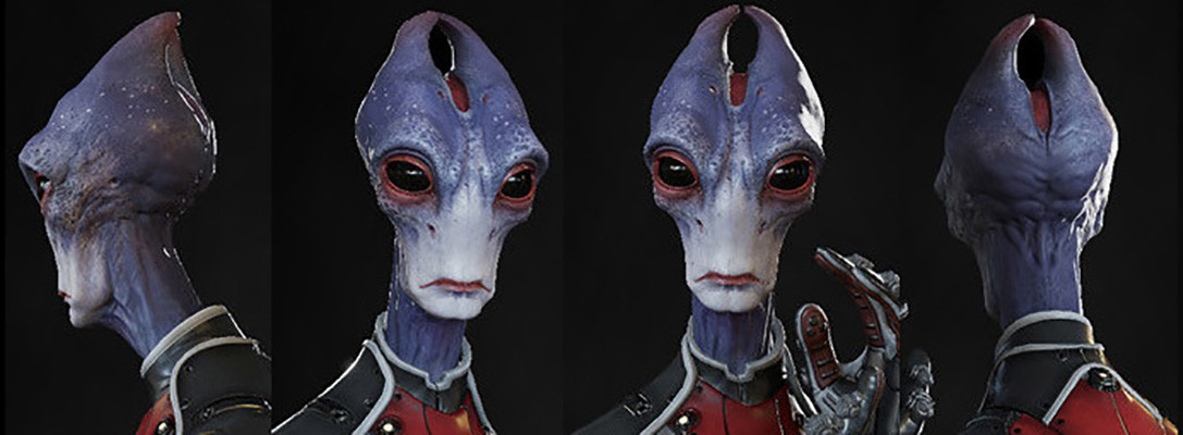 Salarian head - Mass Effect Andromeda.