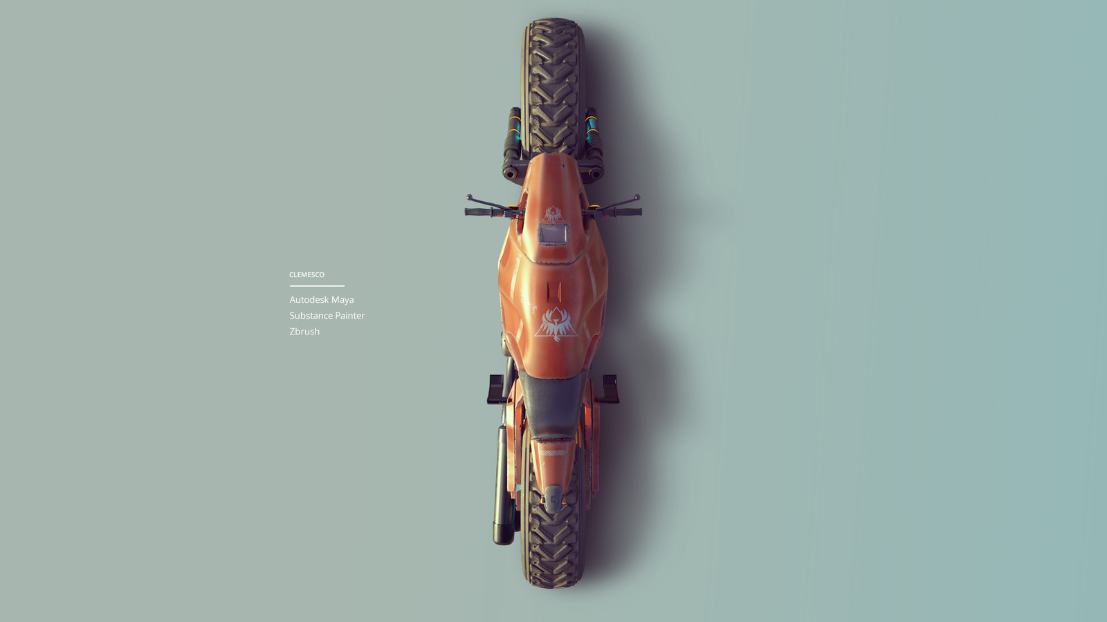 concept post apocalyptic motorbike