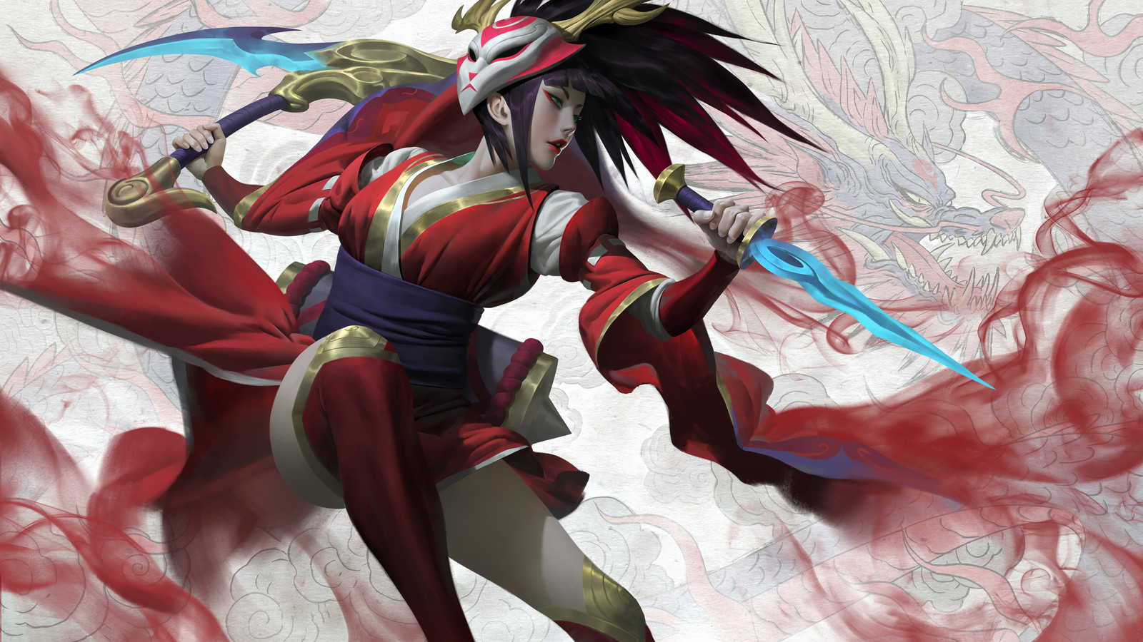 Artstation Blood Moon Akali Zeen Chin