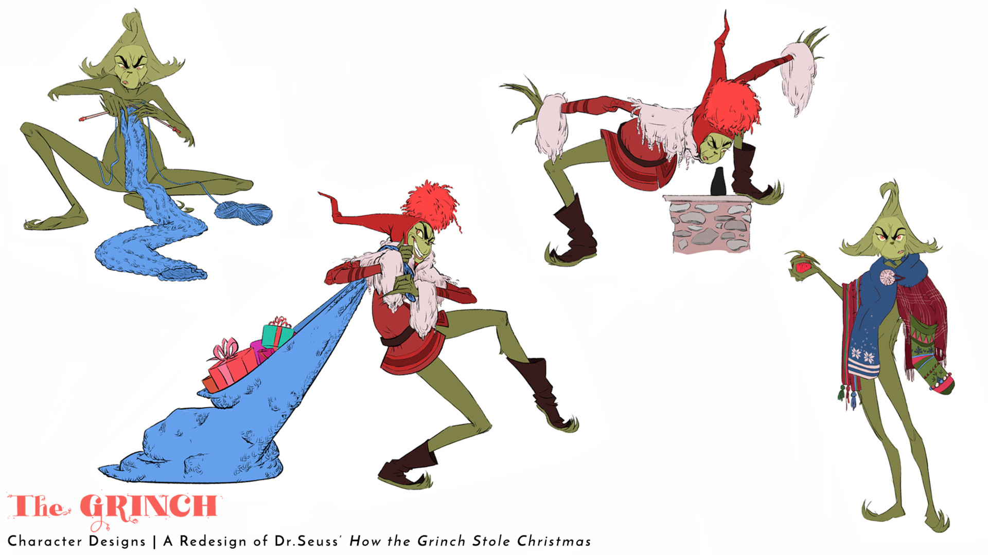 How The Grinch Stole Christmas 2021 Character Design Artstation How The Grinch Stole Christmas Redesign Project Grinch And Max Kim Greenough