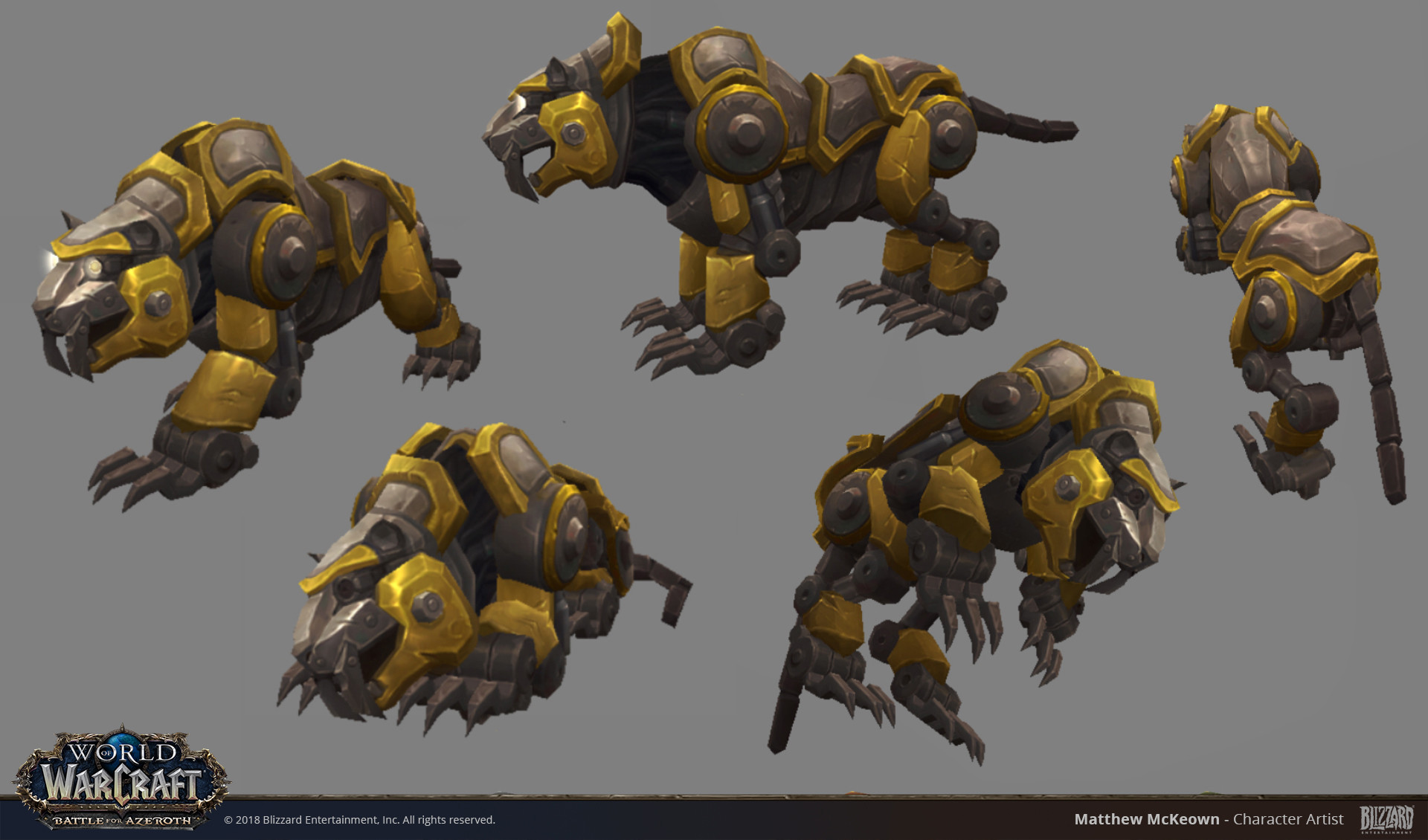 Artstation World Of Warcraft Mechanical Tiger Matthew Mckeown