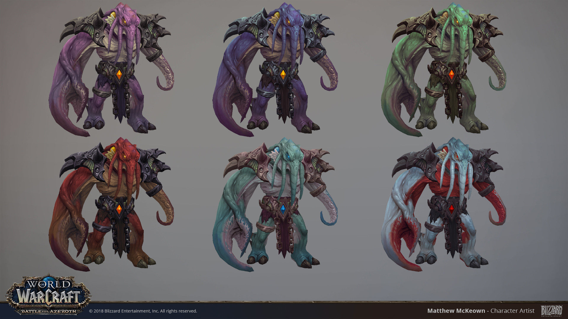 Artstation World Of Warcraft Faceless One Matthew Mckeown