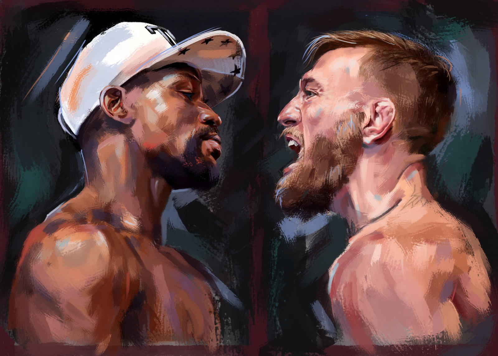Artstation Floyd Mayweather Vs Conor Mcgregor Maria Belokhonova