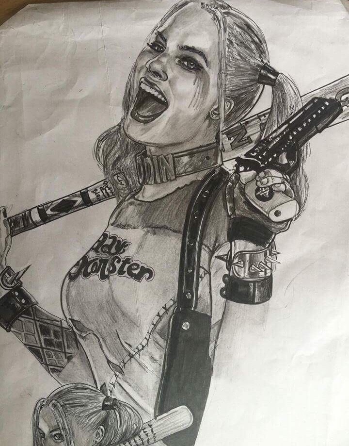 Michael Hardeman Harley Quinn Pencil Illustrations Michael Hardeman Harley Quinn Pencil Illustrations