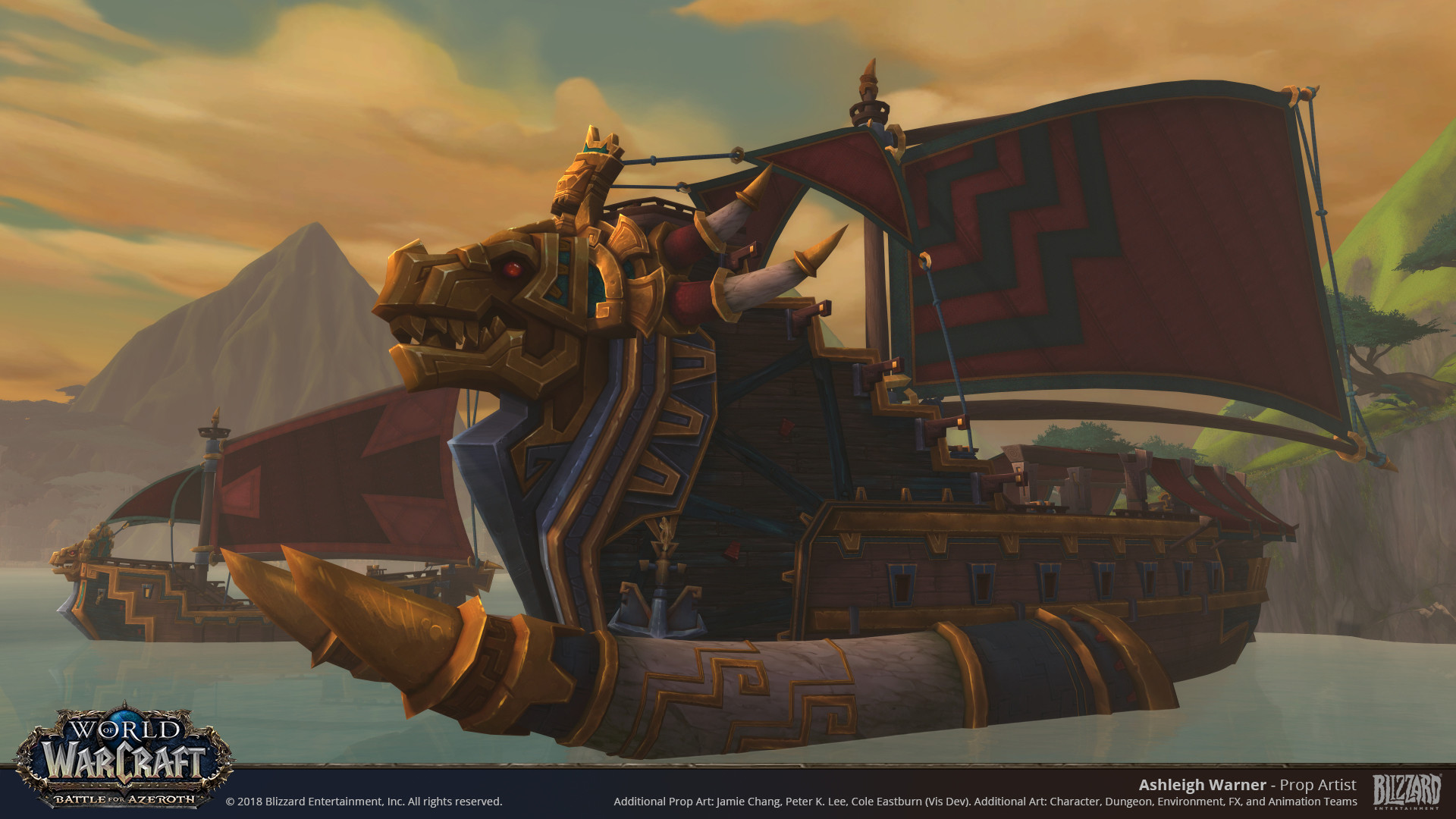 Artstation Zandalari Ships World Of Warcraft Battle For