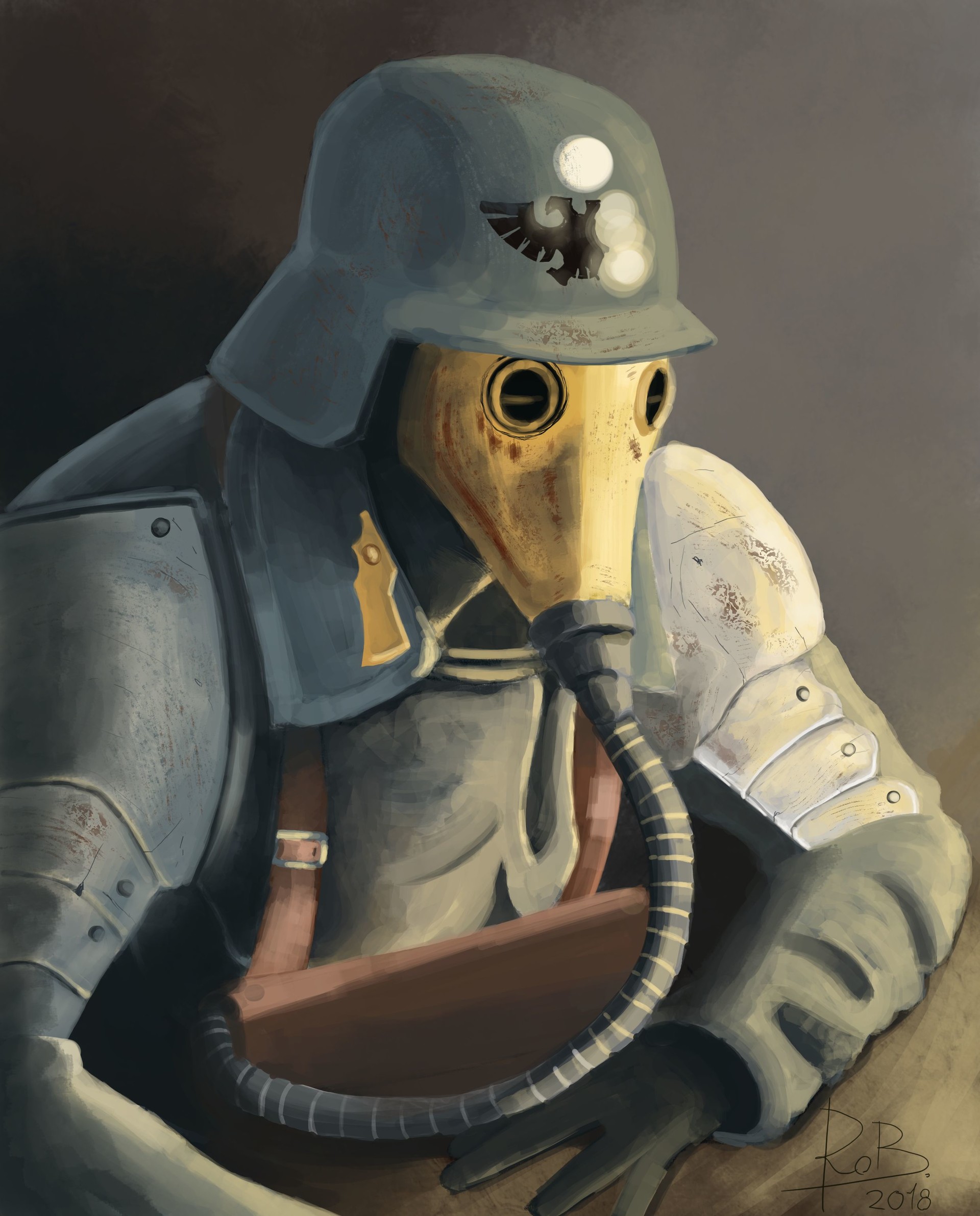 Artstation Death Korps Of Krieg Soldier Ricardo Robalo