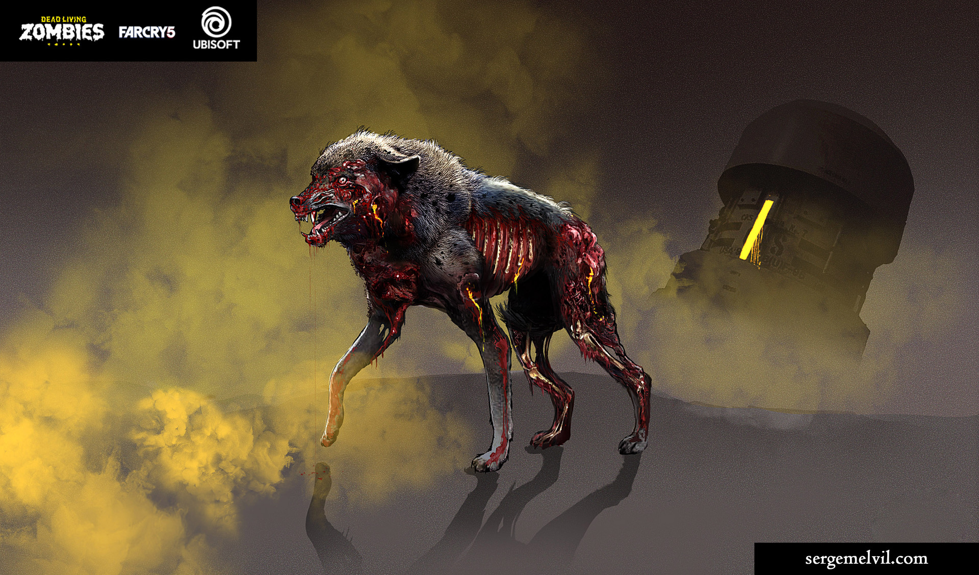 Artstation Zombies Animals For Dead Living Zombies Far Cry 5 Serge Melvil Meirinho