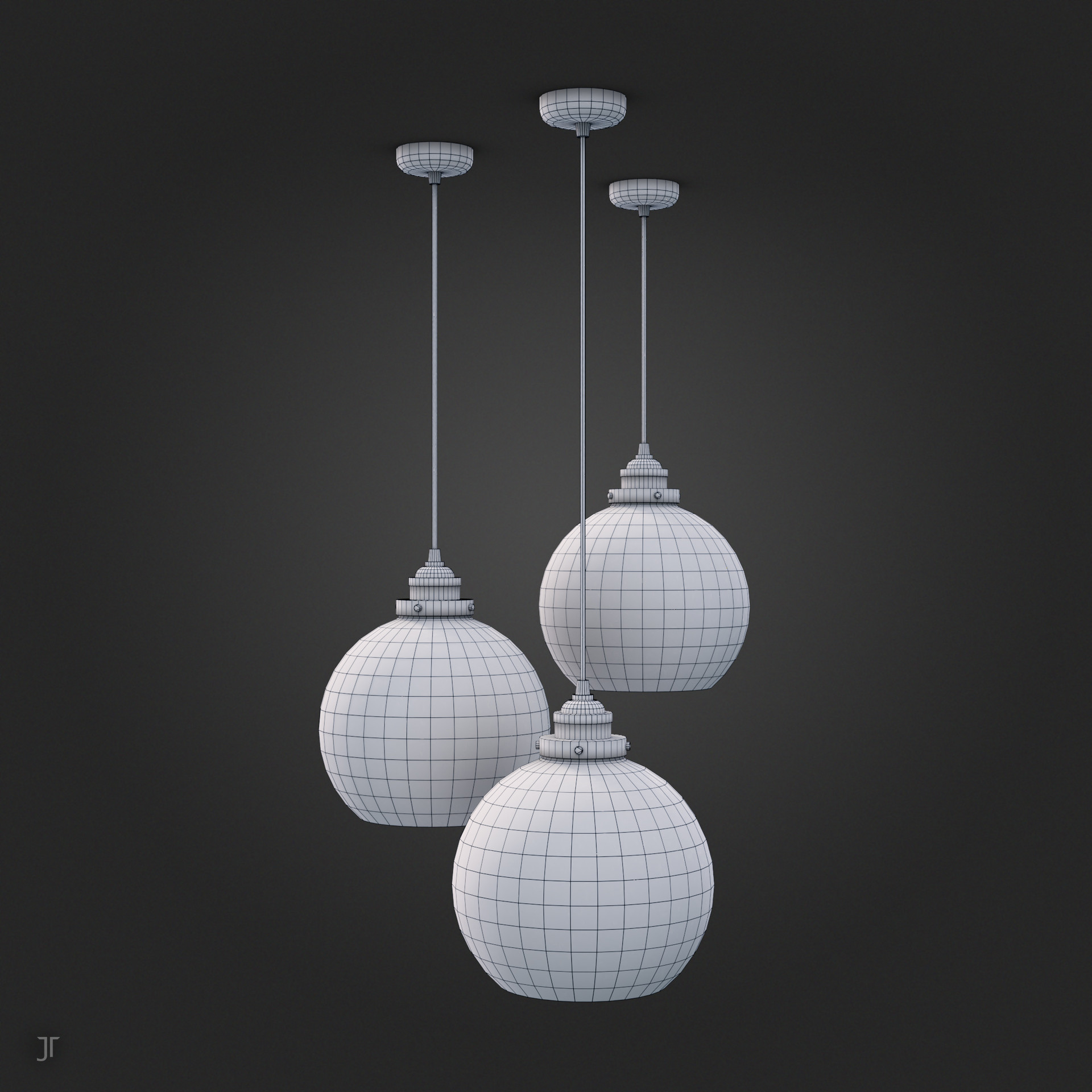 Artstation Glass Ceiling Lamp Jakub Trusiewicz