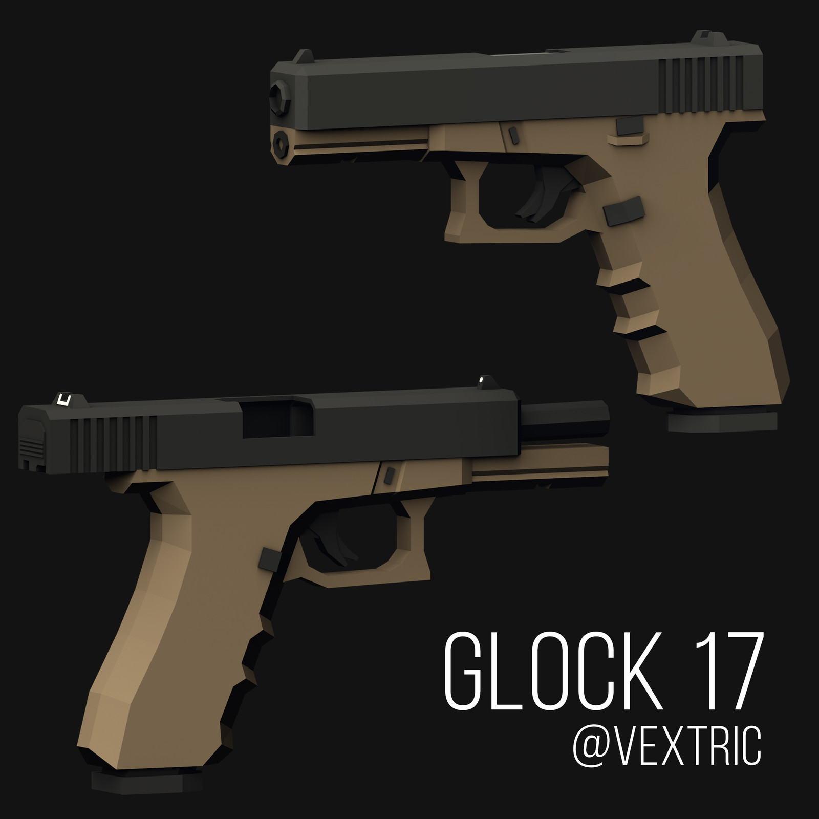 Glock 17 // Tan