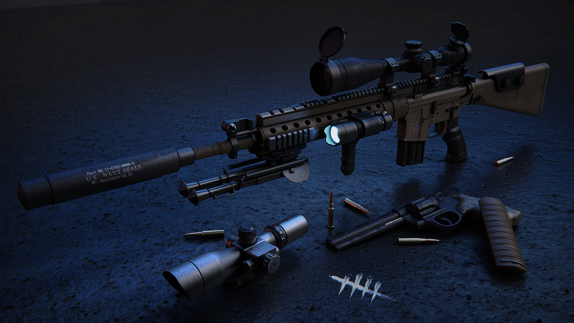 Mk12 Sniper rifle.