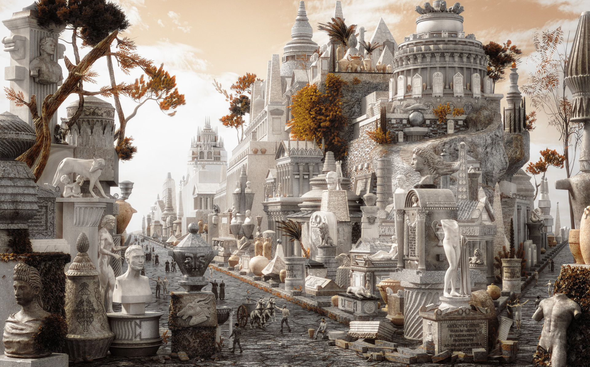Artstation Ancient Crossroad Of Via Appia And Via Ardeatina