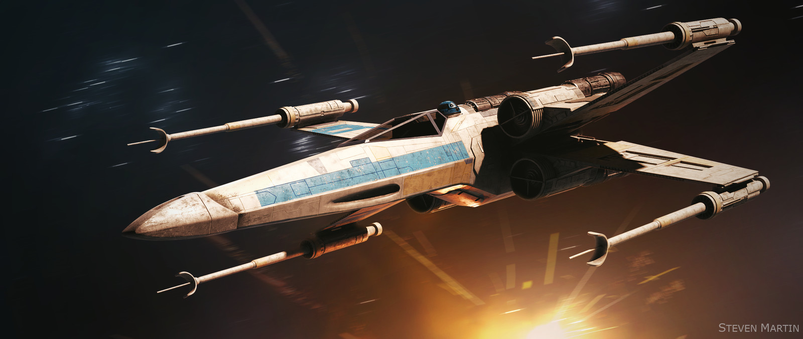 Steven Martin STAR WARS™ Classic XWing Blue Squadron