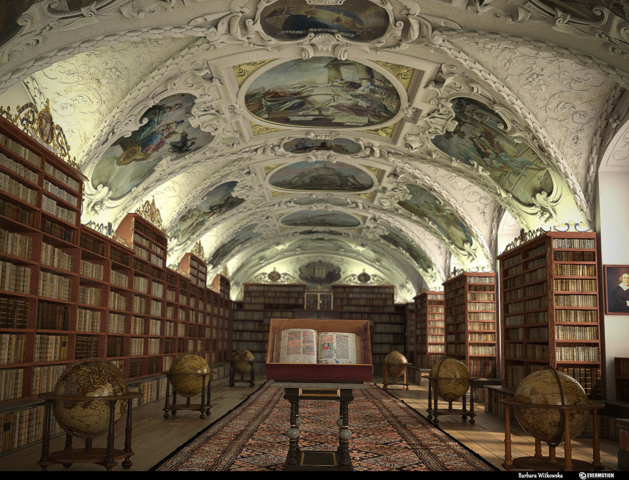 Библиотека в Праге Strahov