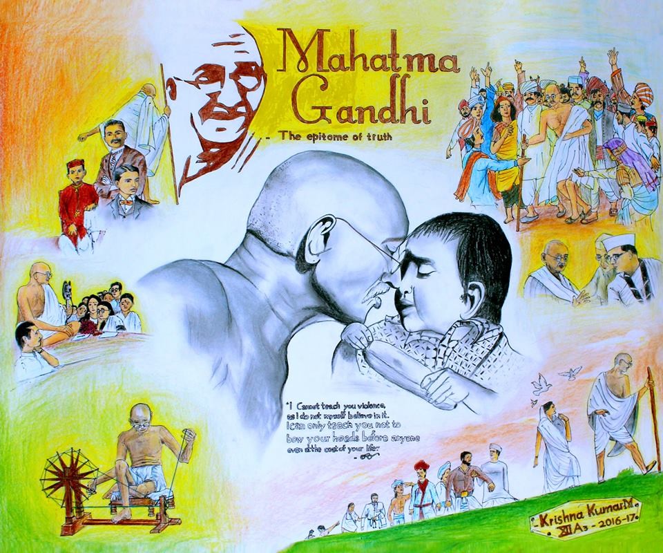 Artstation Mahatma Gandhi Krishna M 97