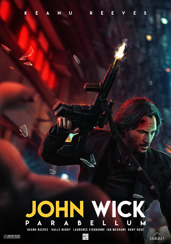 Artstation John Wick 3 Parabellum Movie Poster Fan Made Arka Das
