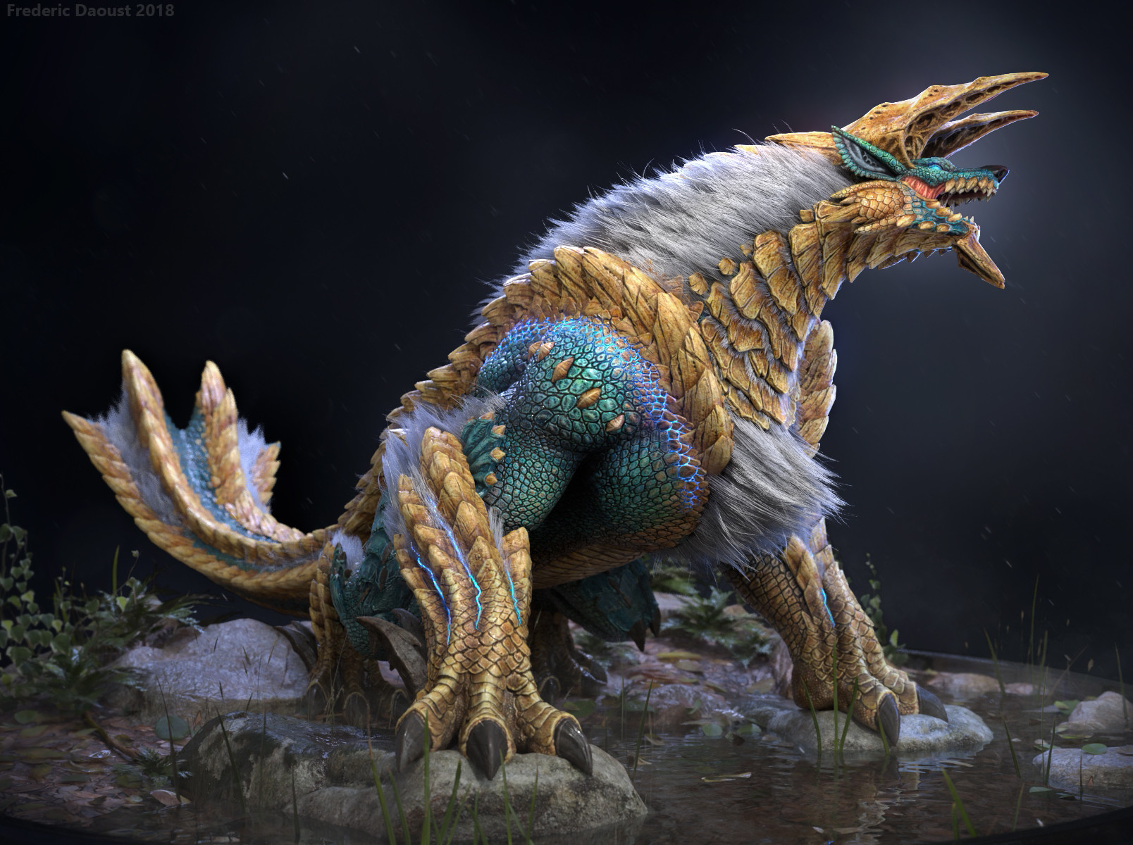 ArtStation - Monster Hunter Fan Art : Zinogre