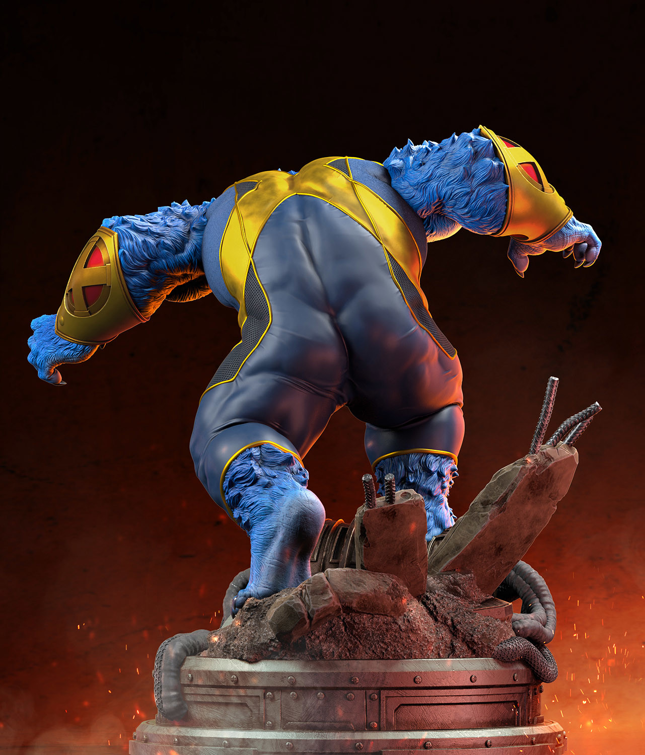 Artstation X Men Beast Collectible Fun Art Marcel Nilo Artstation X Men Beast Collectible Fun Art Marcel Nilo