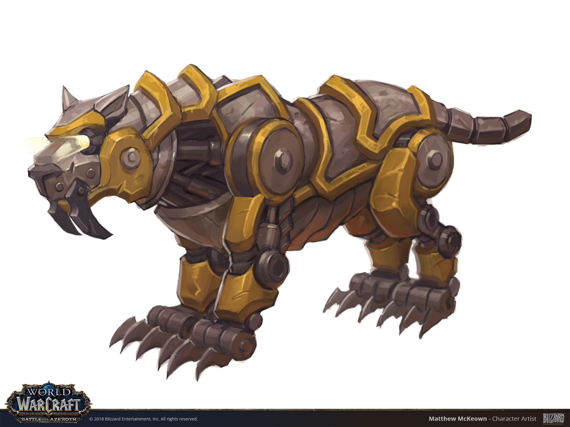 Artstation World Of Warcraft Mechanical Tiger Concept Matthew