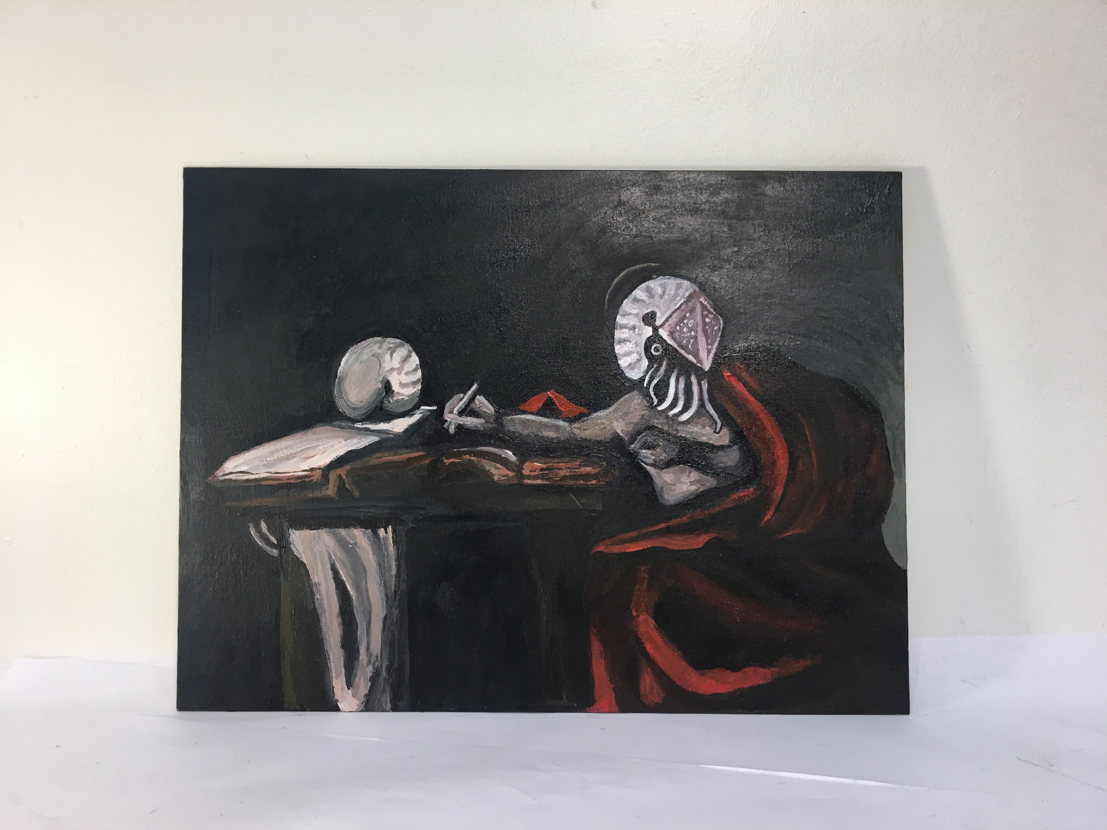St. Nautilus in his Study