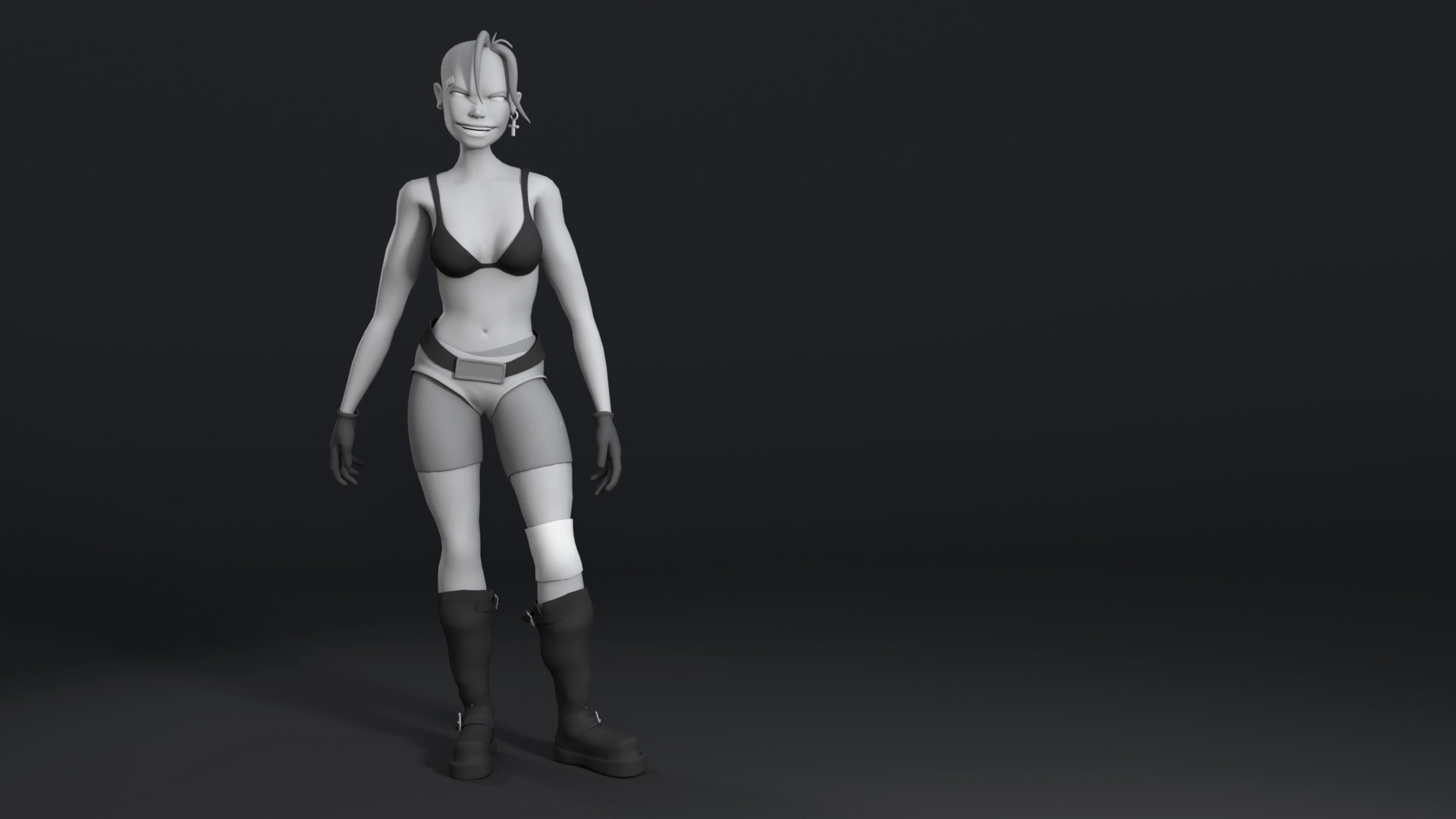Artstation Tank Girl 3d Model Zoe Rountree
