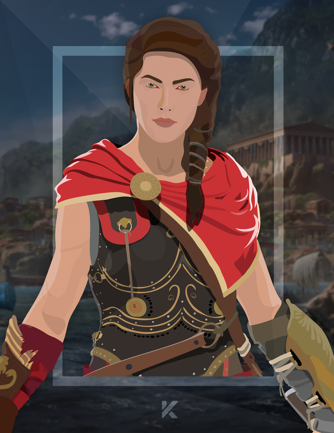 Artstation Assassins Creed Odyssey Kassandra Fan Art Nicolás