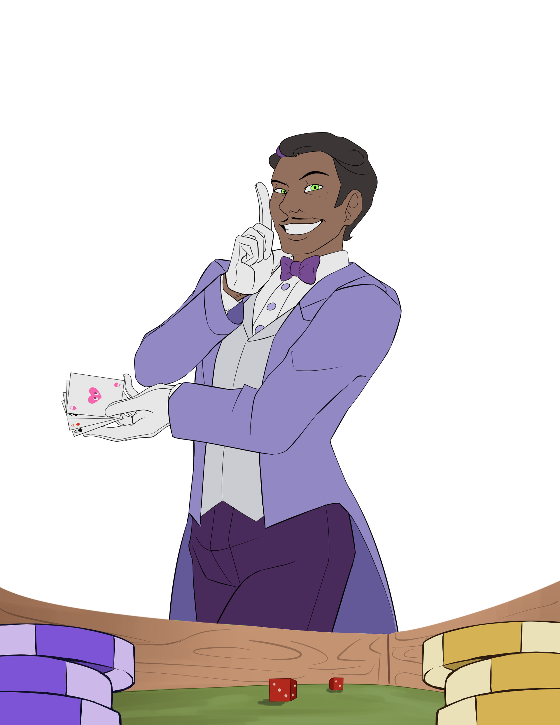 OC] Human King Dice for Black History Month : r/Cuphead