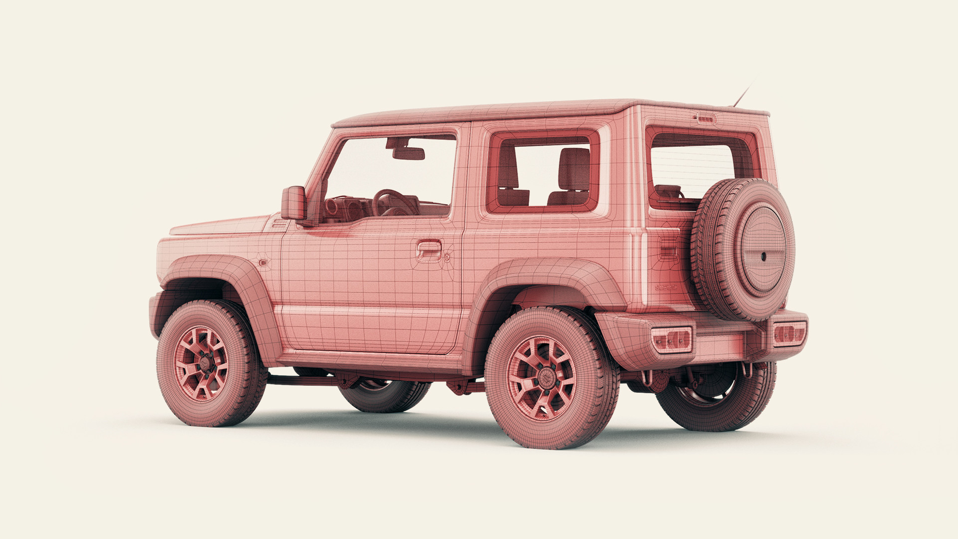 Artstation Cgi Suzuki Jimny 2019 Clay Renders Vladimir Tikhonov