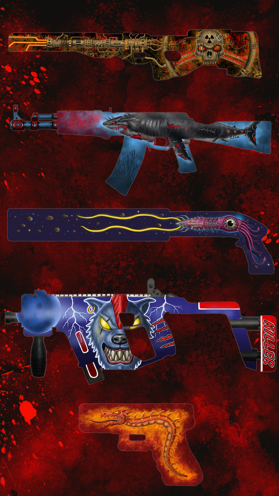 DoD - weapon skin illustrations