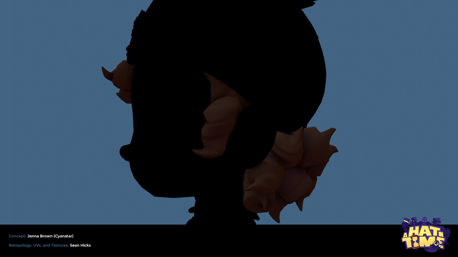 View of the Snow Hat Hair Varient (Game Mesh) in Marmoset.