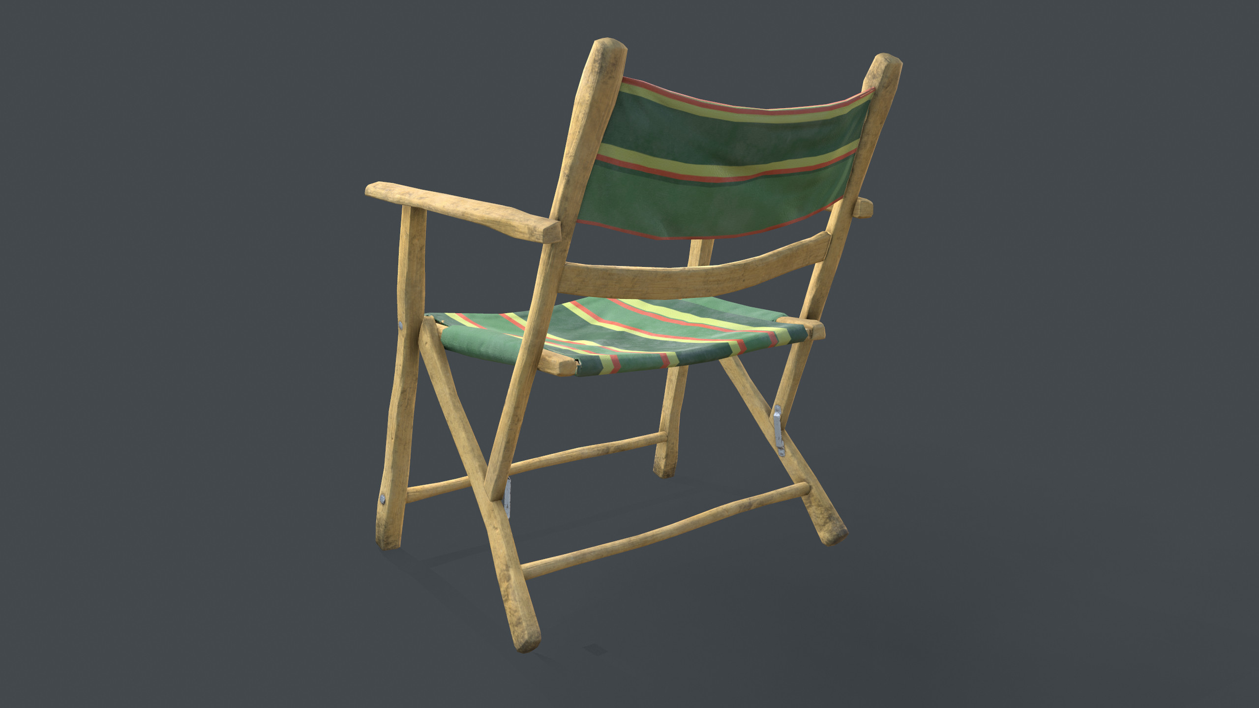 Linen Folding Beach Chair Wireframe