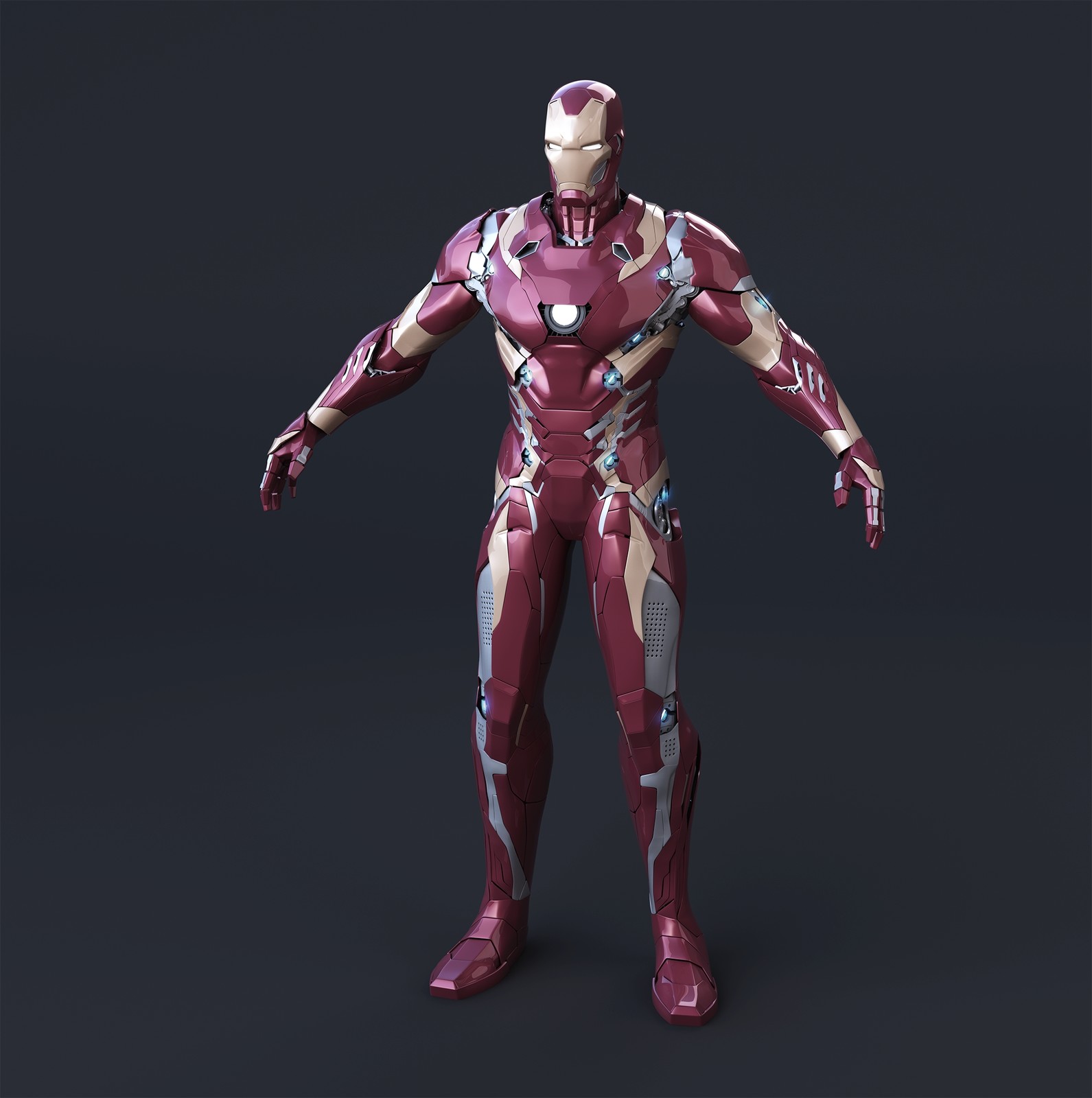Hao Iron man modelling practice