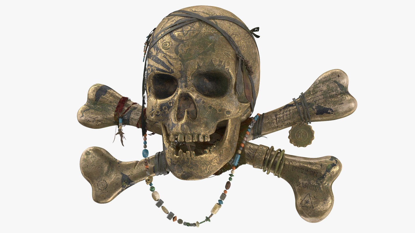 Pirate Skull 3D Model 