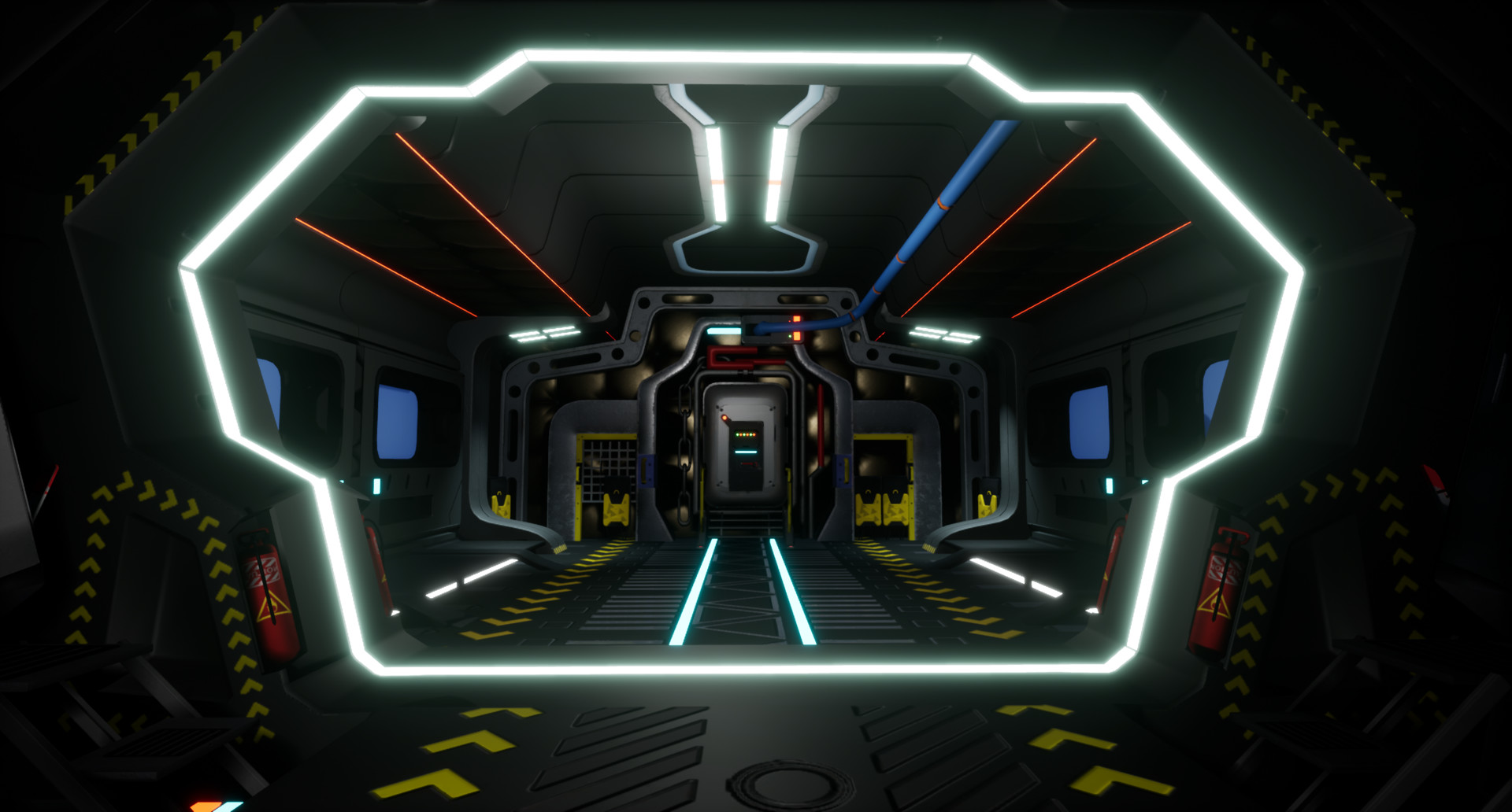 Rakesh Teli Titanfall 2 Spaceship Interiors