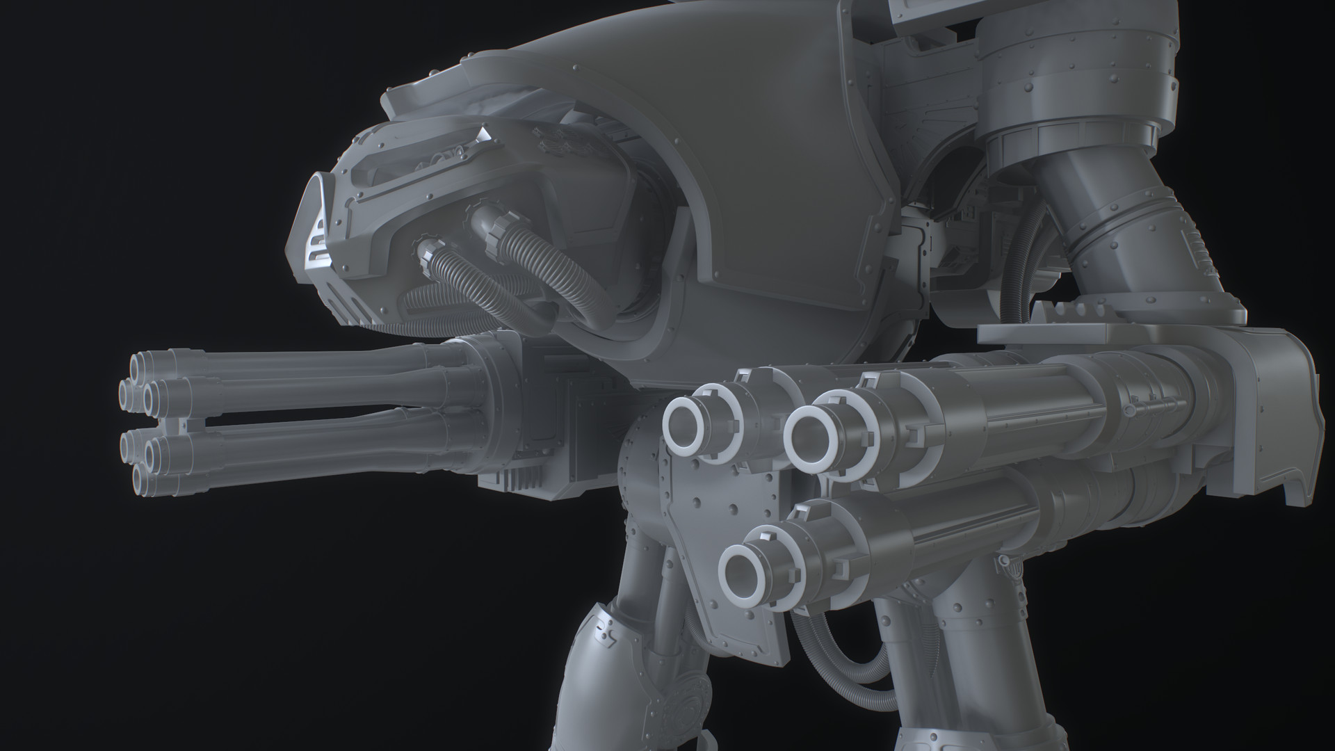 Artstation Medium Gothic Mecha Andrew Mezentsew