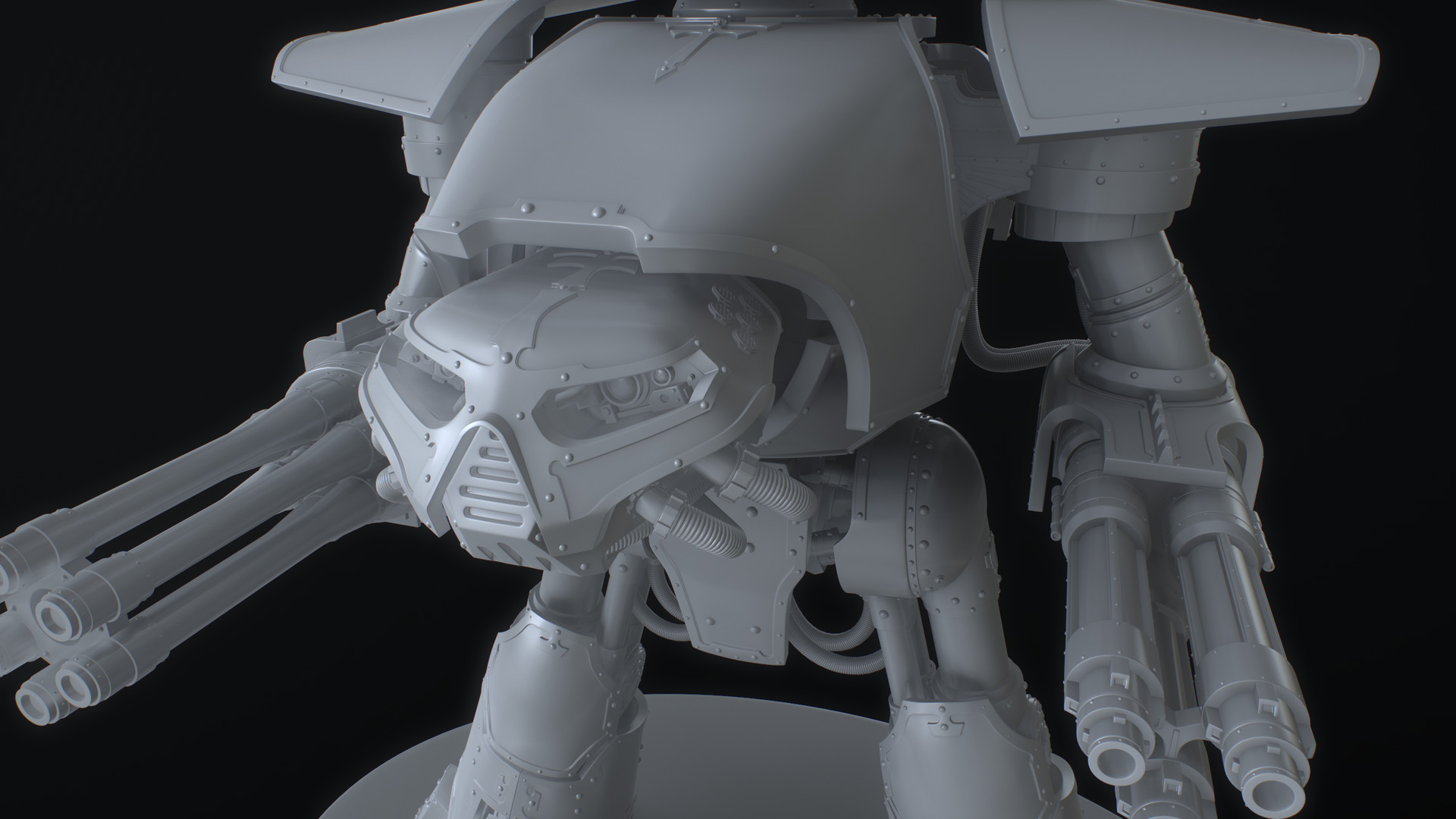 Artstation Medium Gothic Mecha Andrew Mezentsew