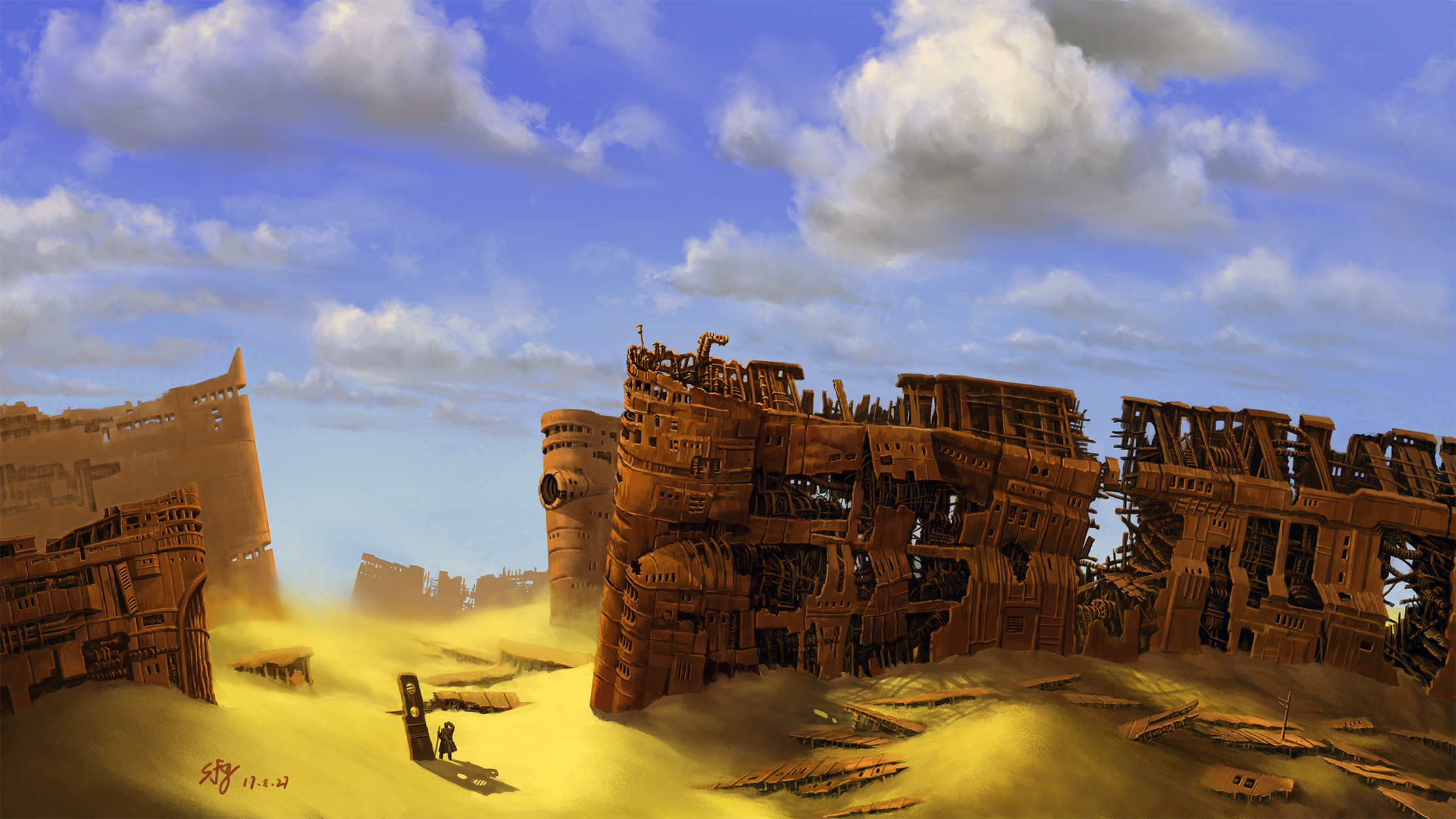 Shipwreck ruins