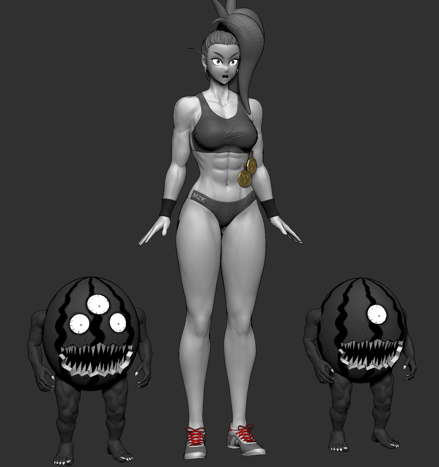 Artstation 3d Captain Mizuki Onepunch Man Wip Sacha Delon