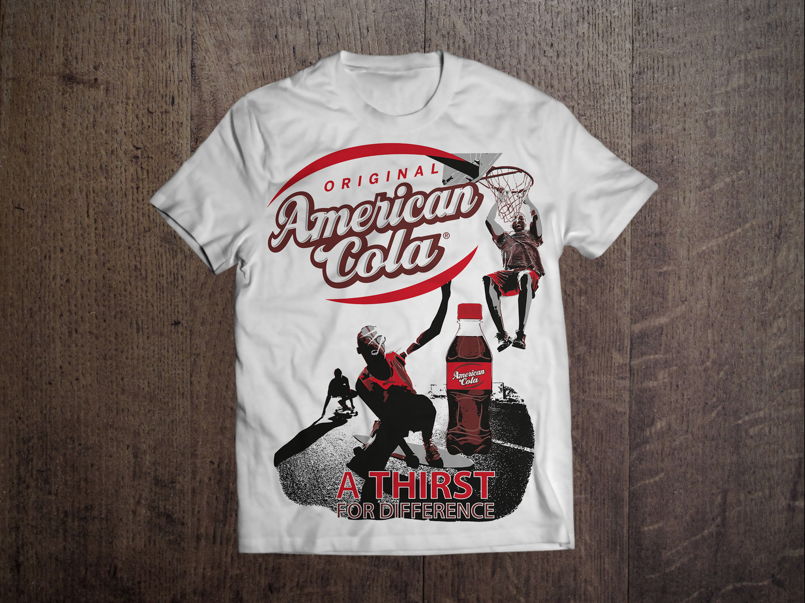 DA Illustration vectoriel  Tshirt Campagne AMERICAN COLA par Auduge dit ALACASA