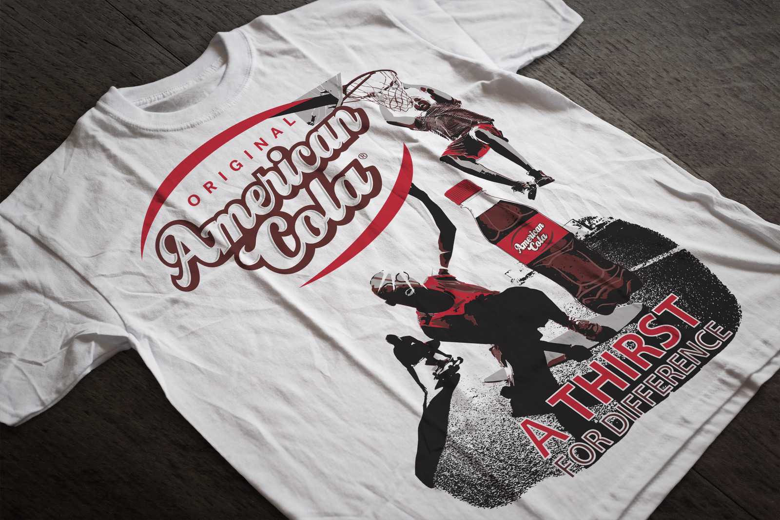 DA Illustration vectoriel  Tshirt Campagne AMERICAN COLA par Auduge dit ALACASA